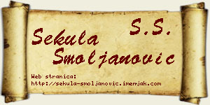 Sekula Smoljanović vizit kartica